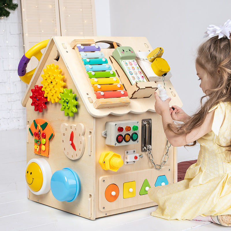 BrightStart Activity House- Montessori Toy (42x42X52cm)