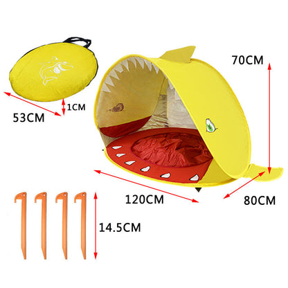 Children  Babies Beach  Tents Shade Bule