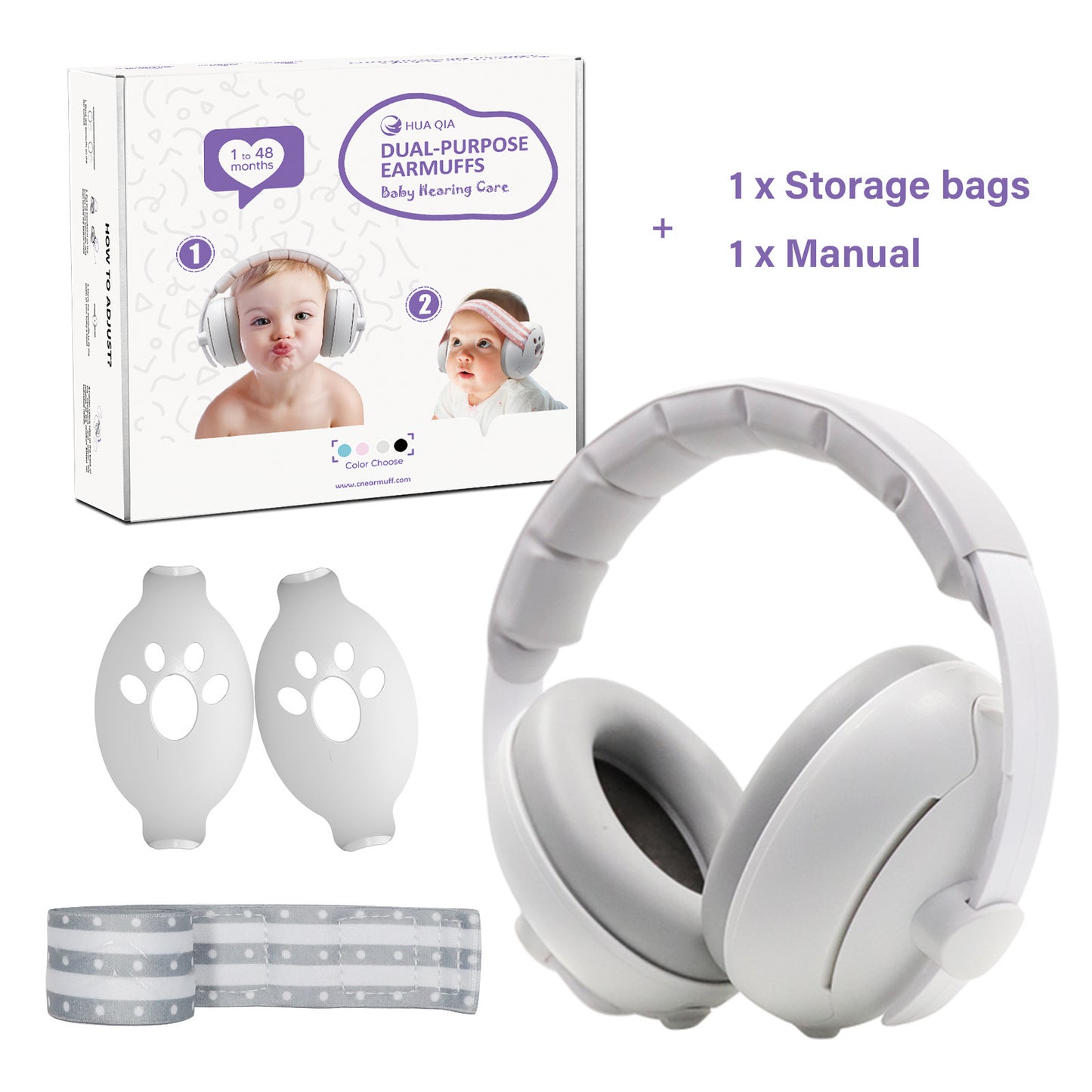 Baby Earmuffs Dual-purpose Head-mounted Noise Protection Sleep